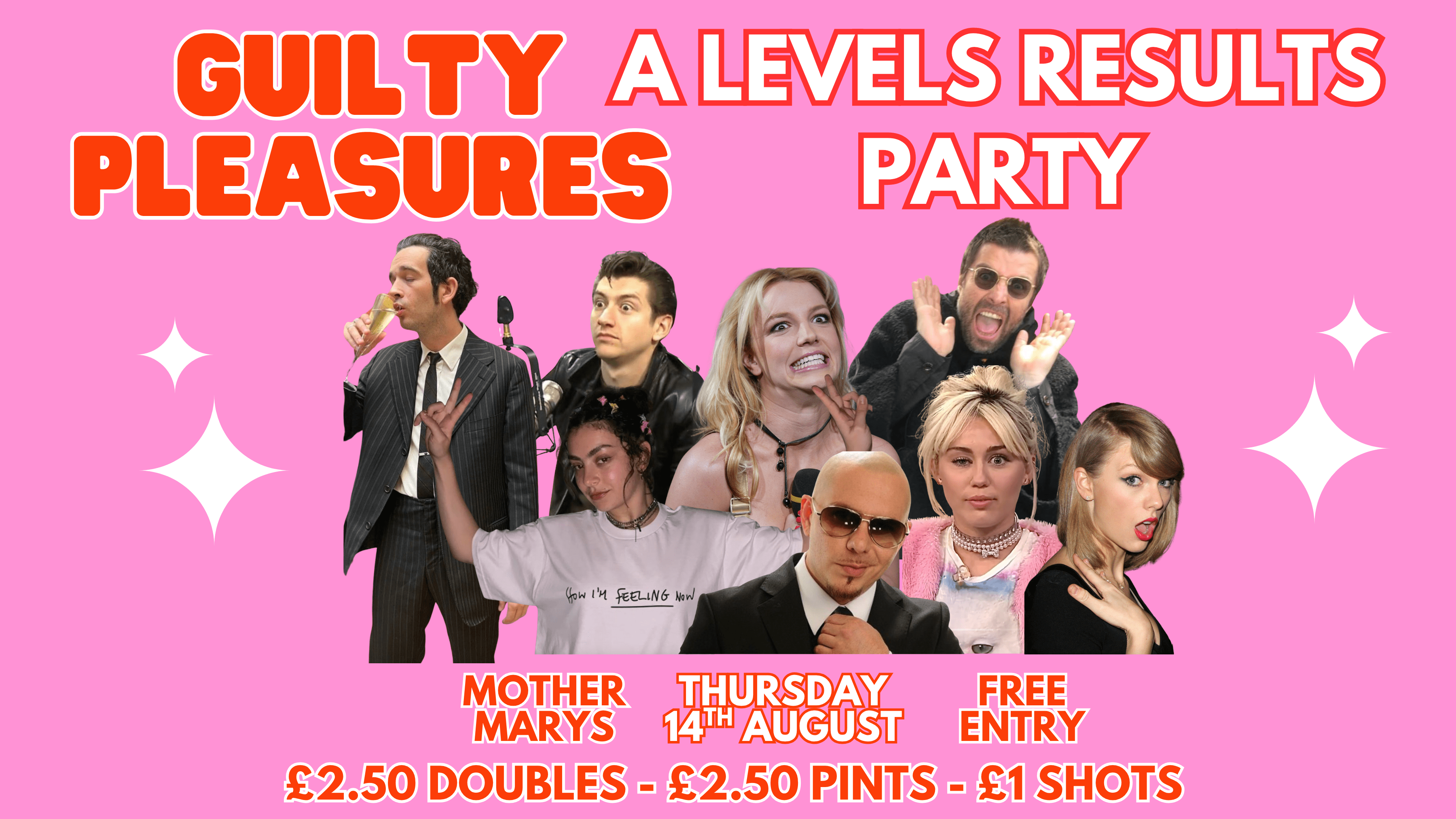 Guilty Pleasures – A LEVELS RESULTS PARTY! (FREE ENTRY)  💖