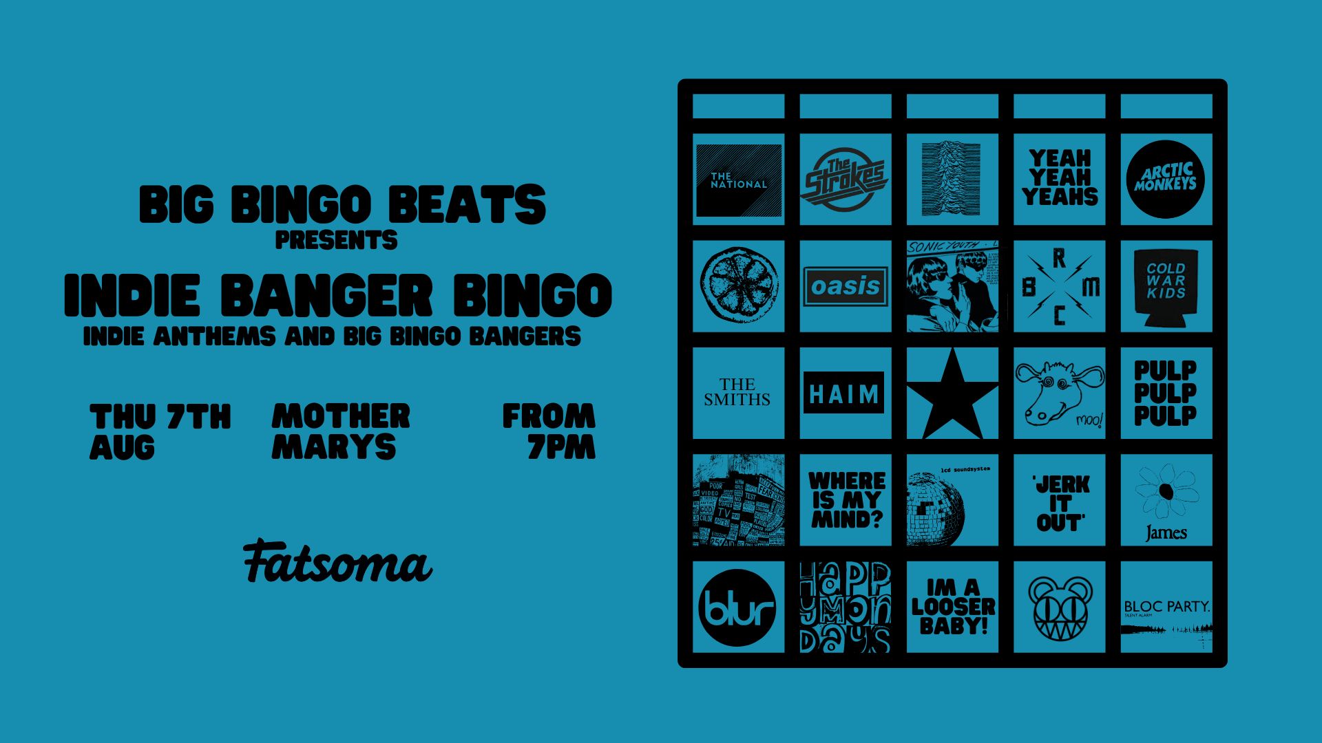 INDIE BANGER BINGO!