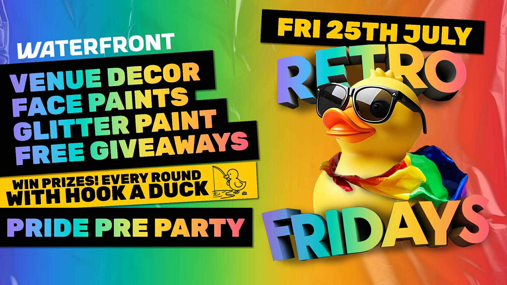 Retro Fridays – Pride Pre-Party – FREE TICKETS OUT NOW