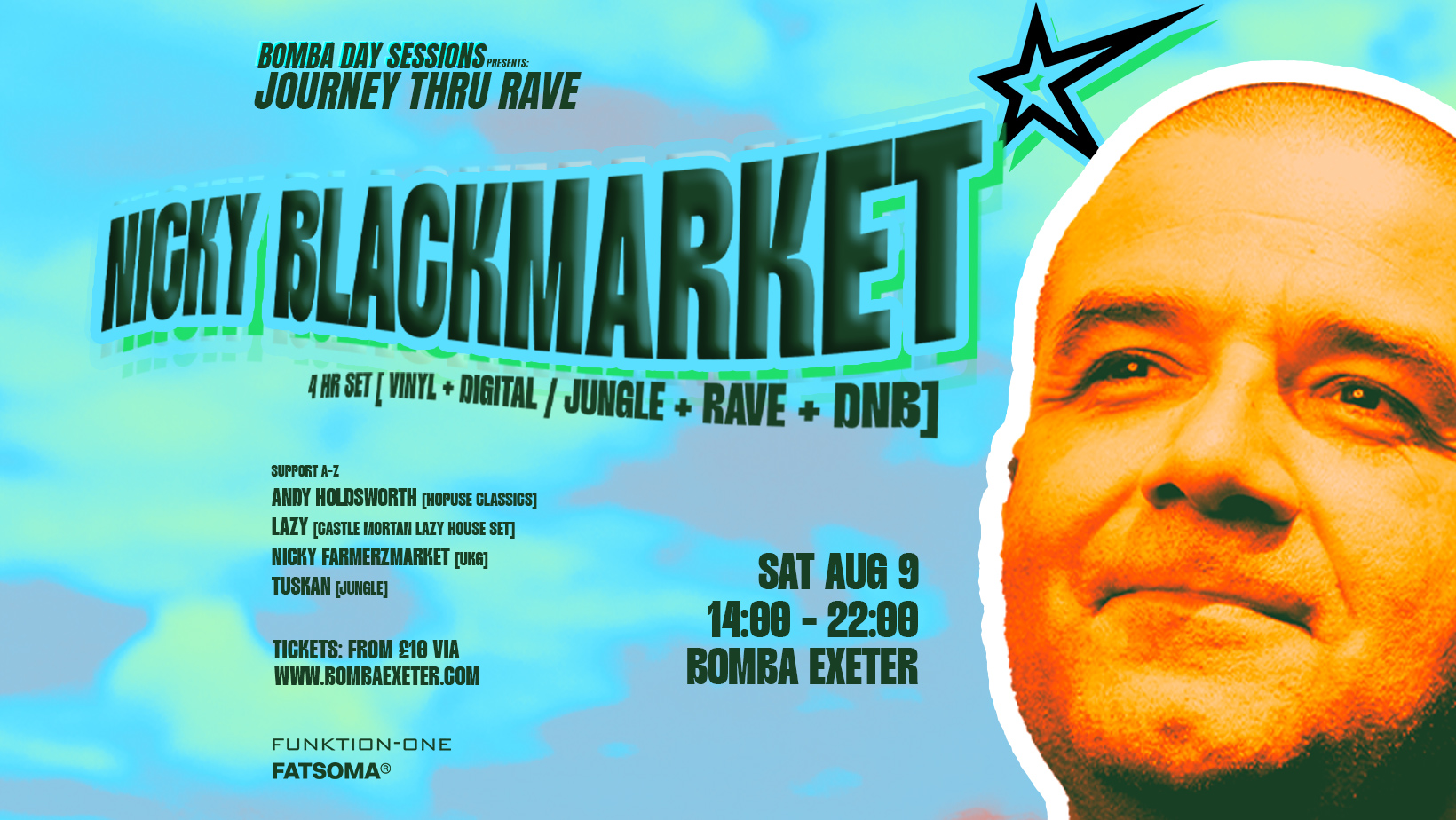Bomba Day Session: Nicky Blackmarket [4hr Set] 09.08.25 // Bomba Exeter
