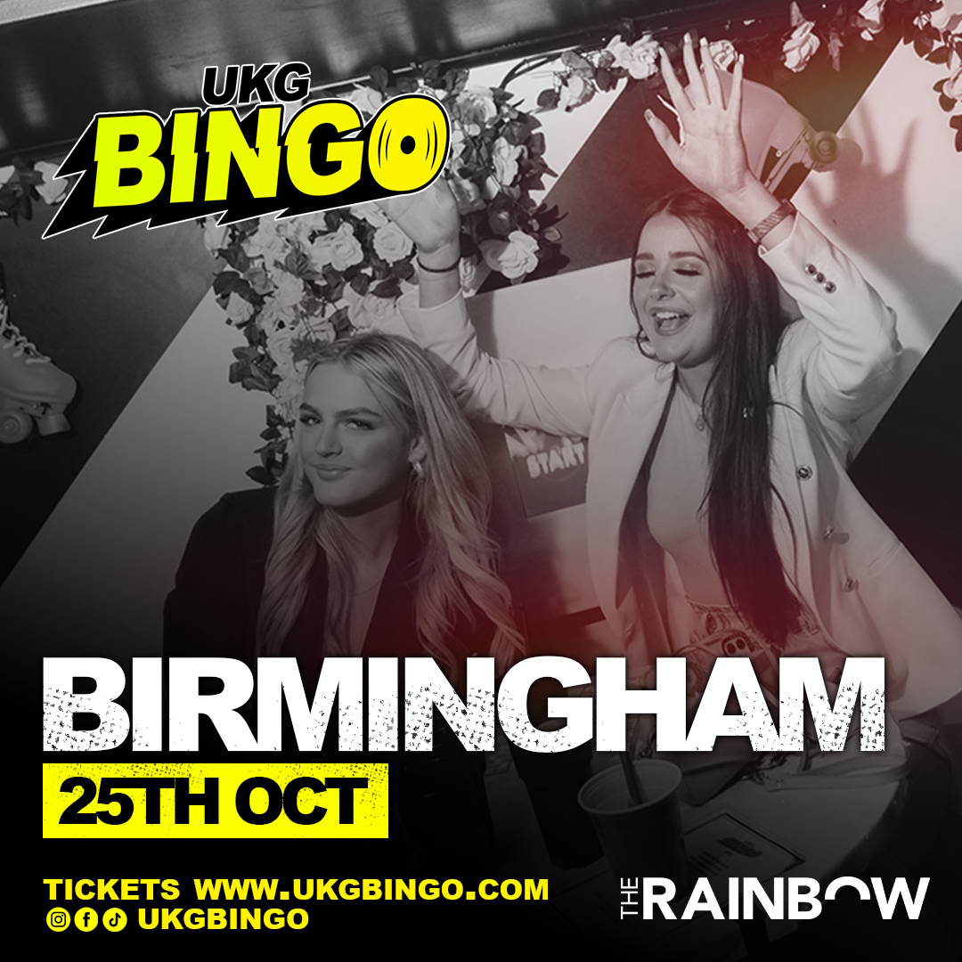 UKG Bingo Birmingham at The Rainbow, Birmingham on 25th Oct