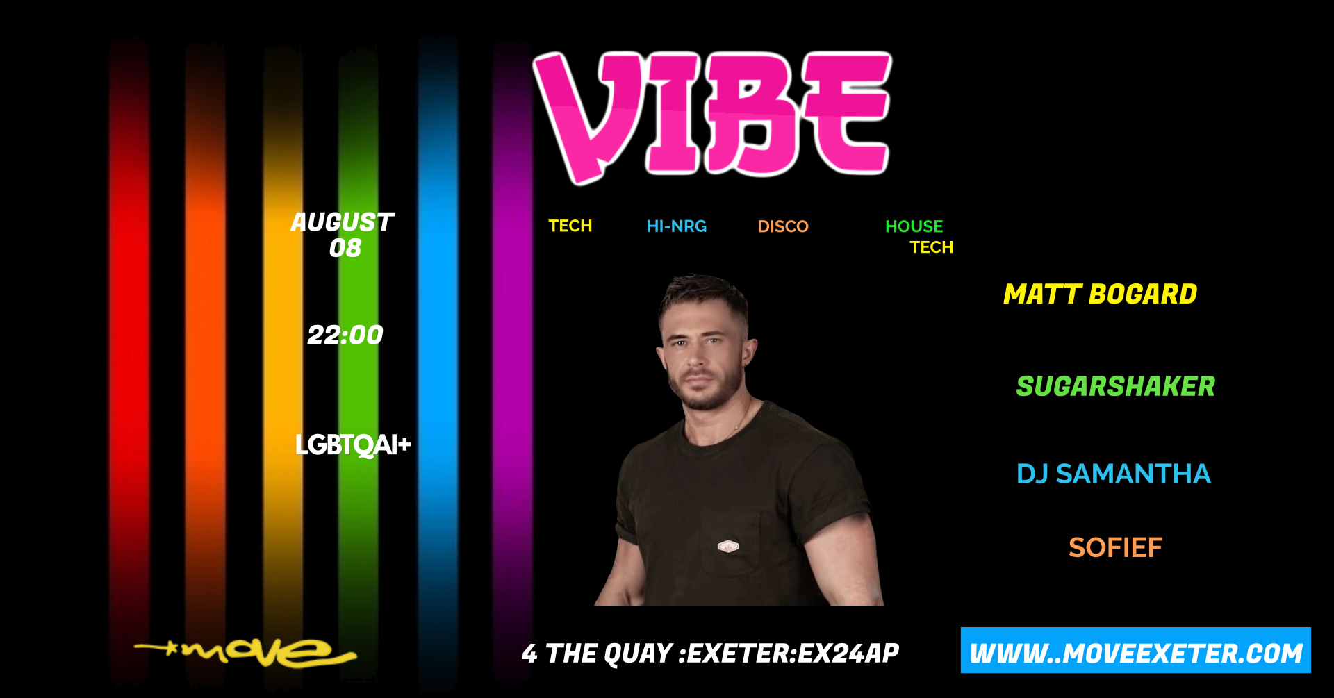 VIBE – LBGTQ+ – Aug 08 – Bomba Exeter