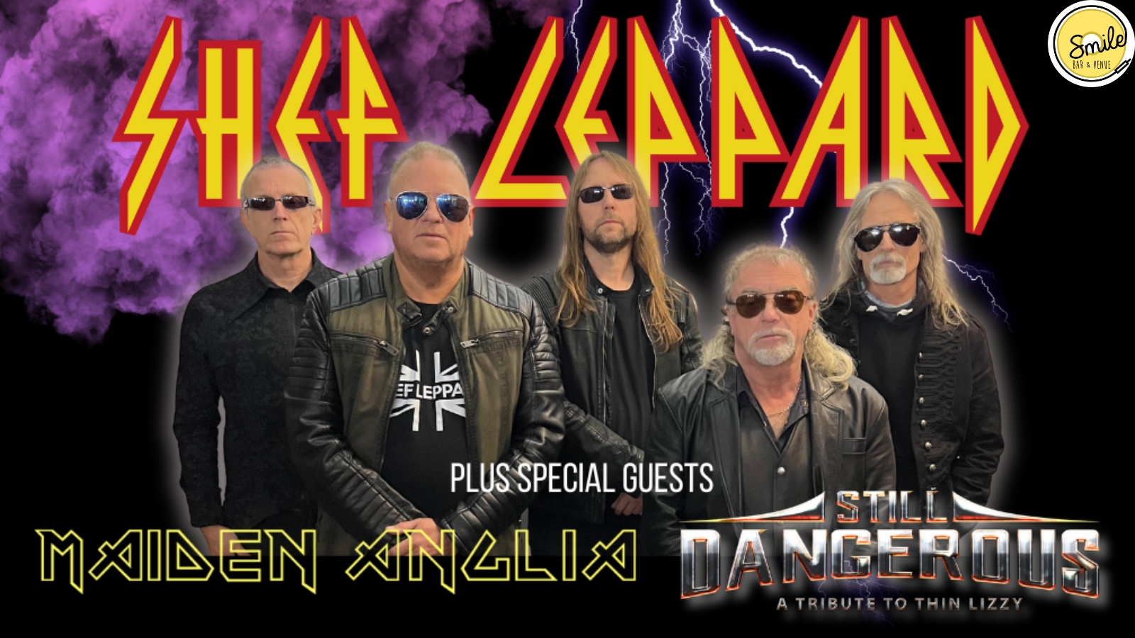 TWIN AXE TOUR – SHEF LEPPARD – MAIDEN ANGLIA – STILL DANGEROUS