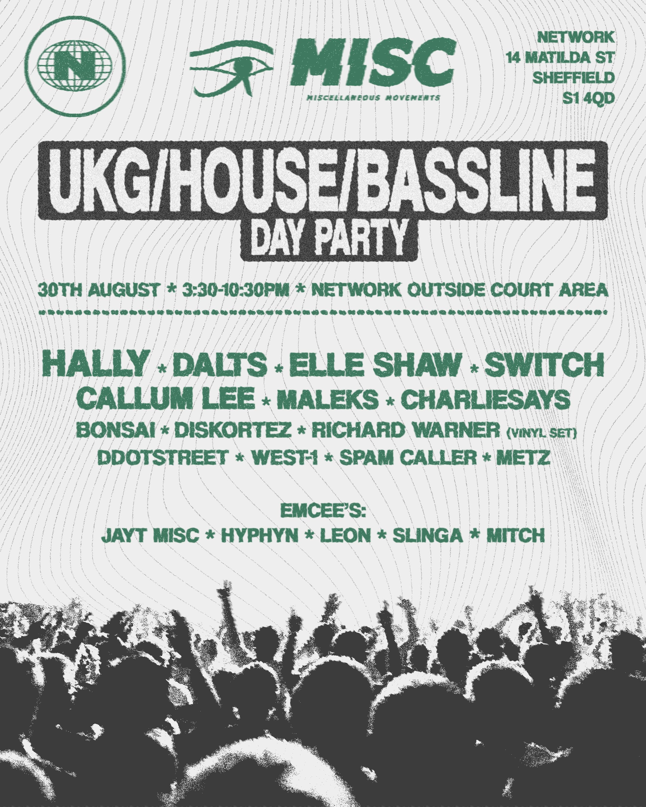 Misc Presents – UKG, House and Bassline Day Party