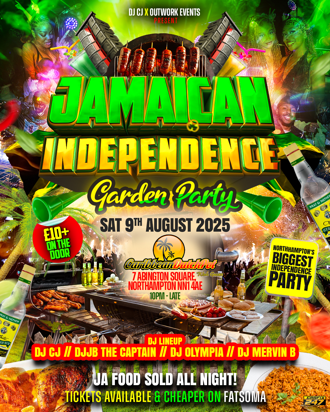JAMAICAN INDEPENDENCE GARDEN PARTY | NORTHHAMPTON | FOOD FOR SALE