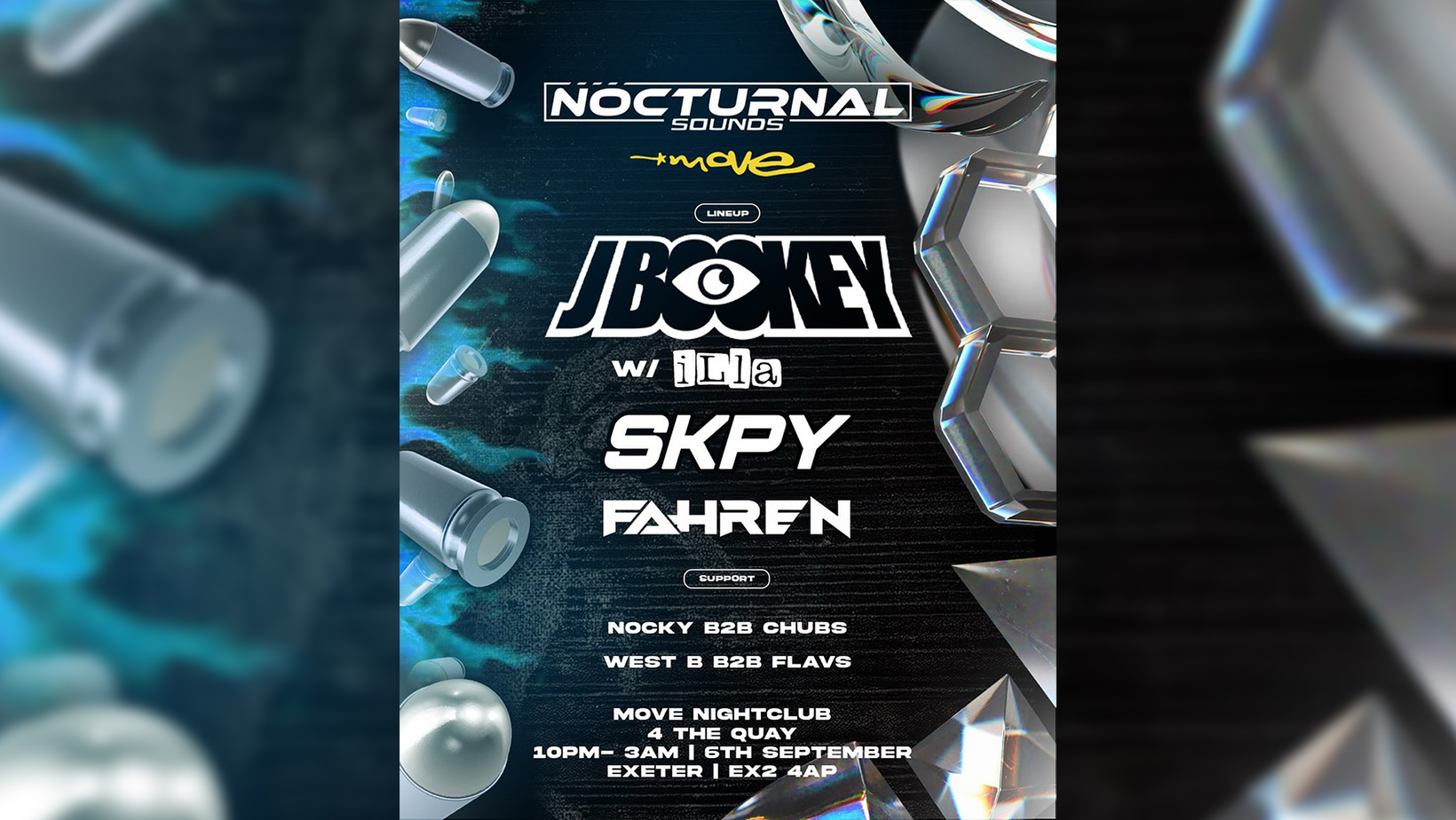 Nocturnal Sounds Presents: J Bookey + MC // Move Exeter