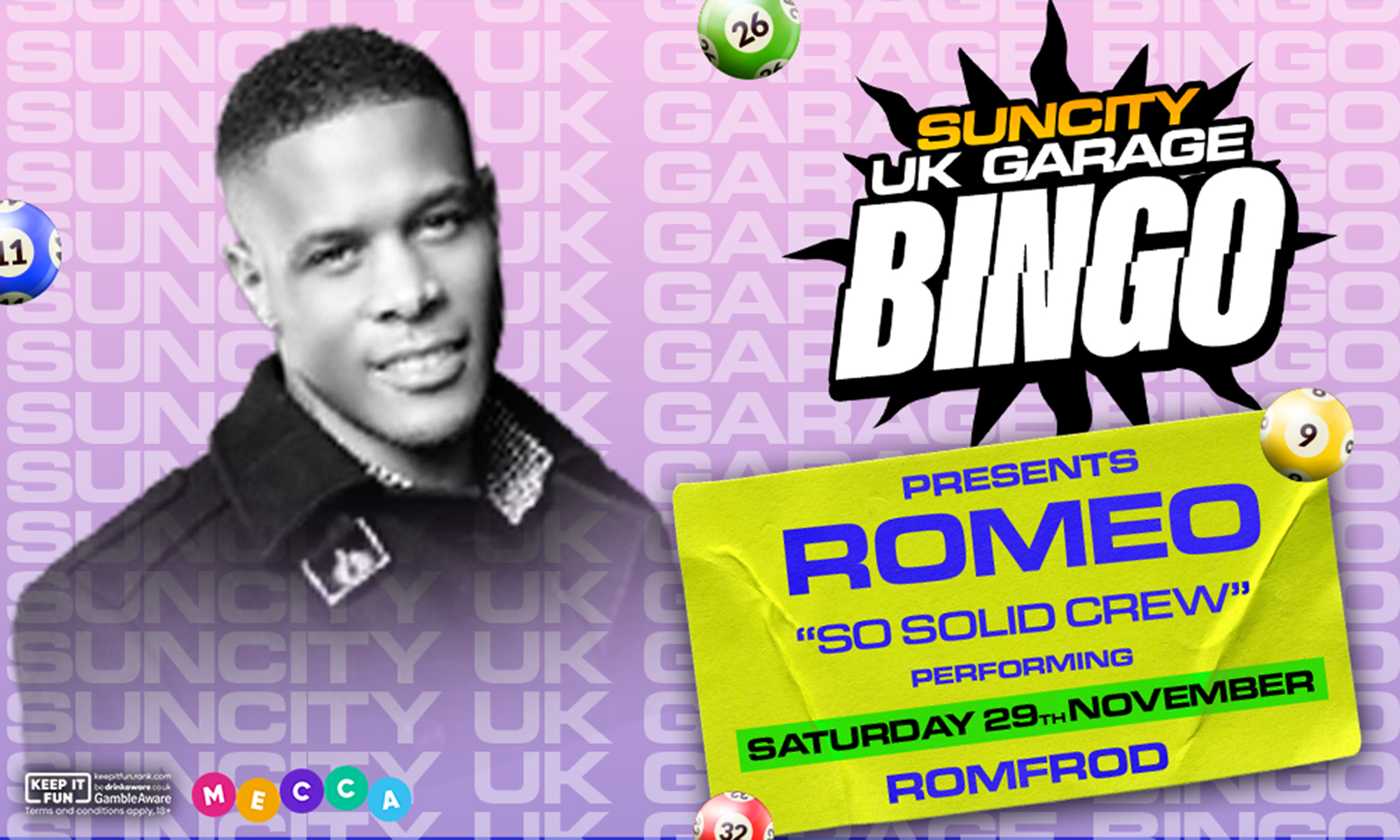UK GARAGE BINGO in Dagenham | MONSTA BOY & SPECIAL MC at Mecca