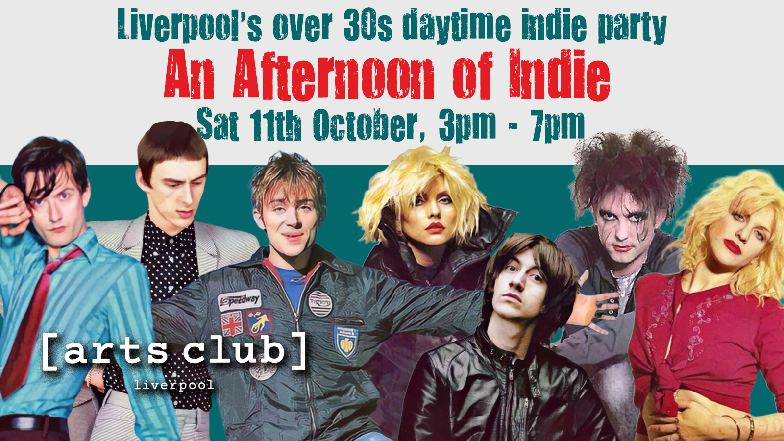 LIVERPOOL: An Afternoon of indie – Indie for the over 30s: 3pm-7pm, 11th October *over 80% sold*