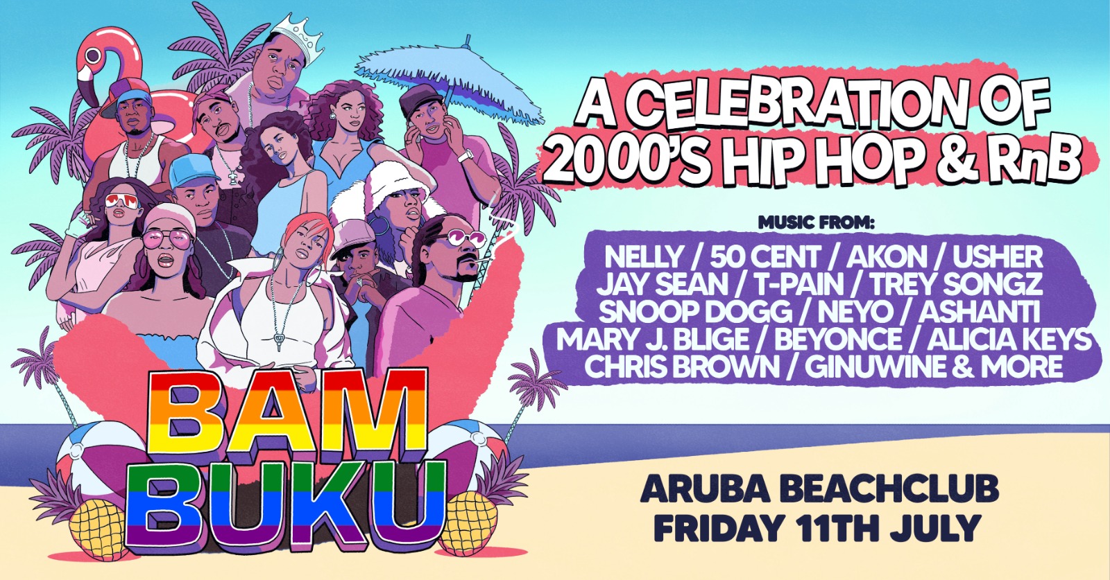 BAMBUKU – Bournemouth’s BIGGEST 00’s RnB Throwback Party @Aruba