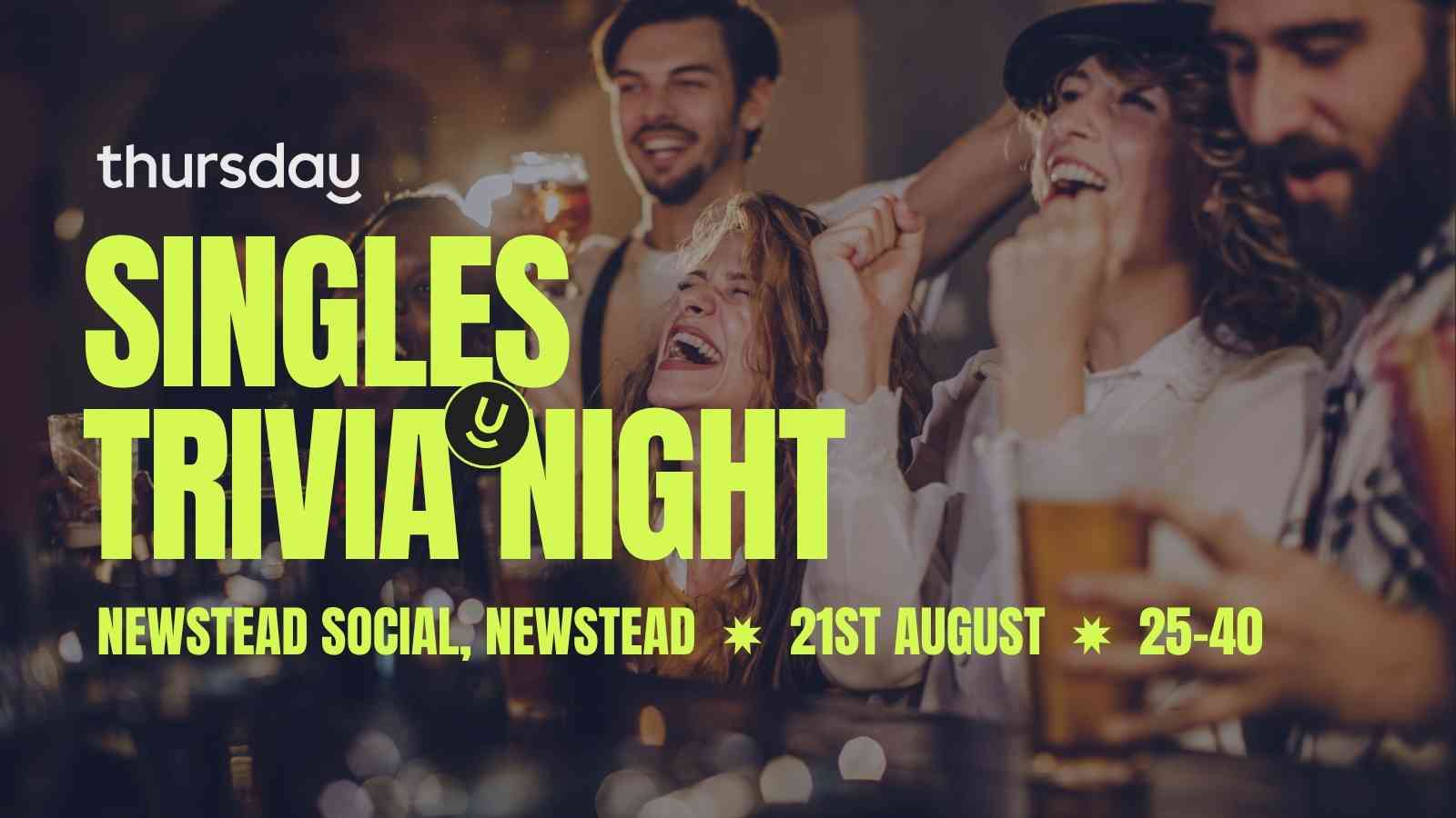 Thursday | Newstead Social – Trivia Night (25-40) | Newstead