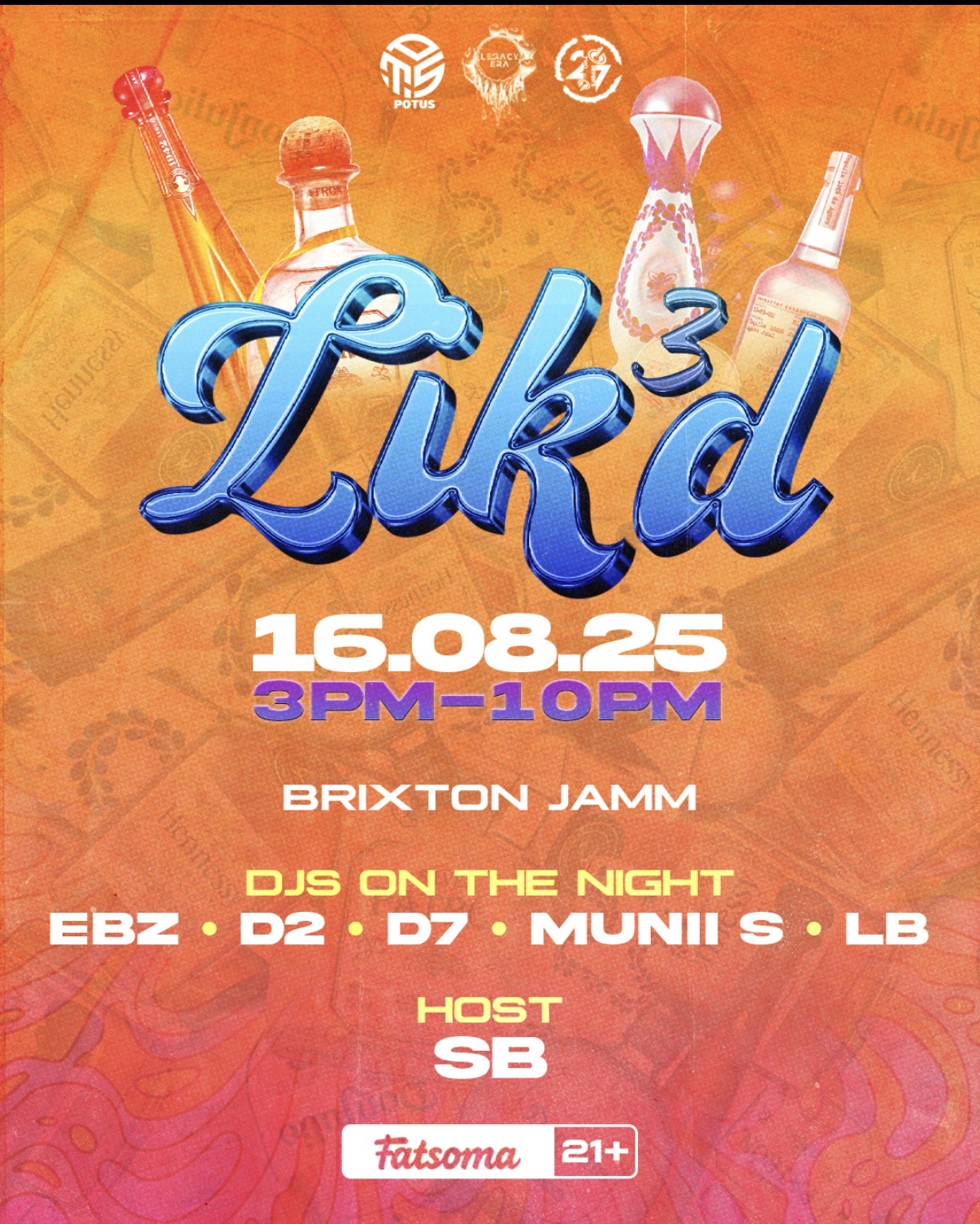 Lik³d: The Day Party at Brixton Jamm, London on 16th Aug 2025