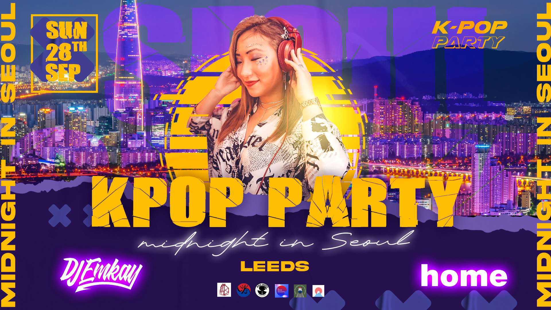 Leeds K-Pop Party – Midnight in Seoul with DJ EMKAY | Sunday 28th September