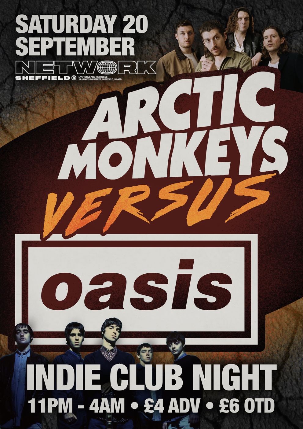 Artctic Monkeys vs Oasis – Indie Club Night