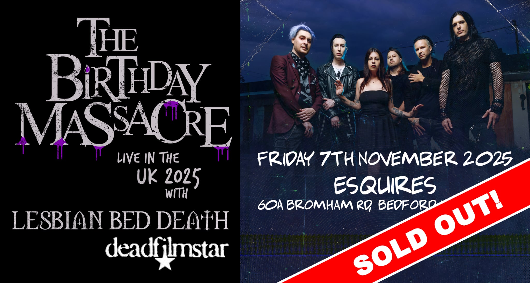 SOLD OUT! THE BIRTHDAY MASSACRE  2025 UK TOUR – Bedford