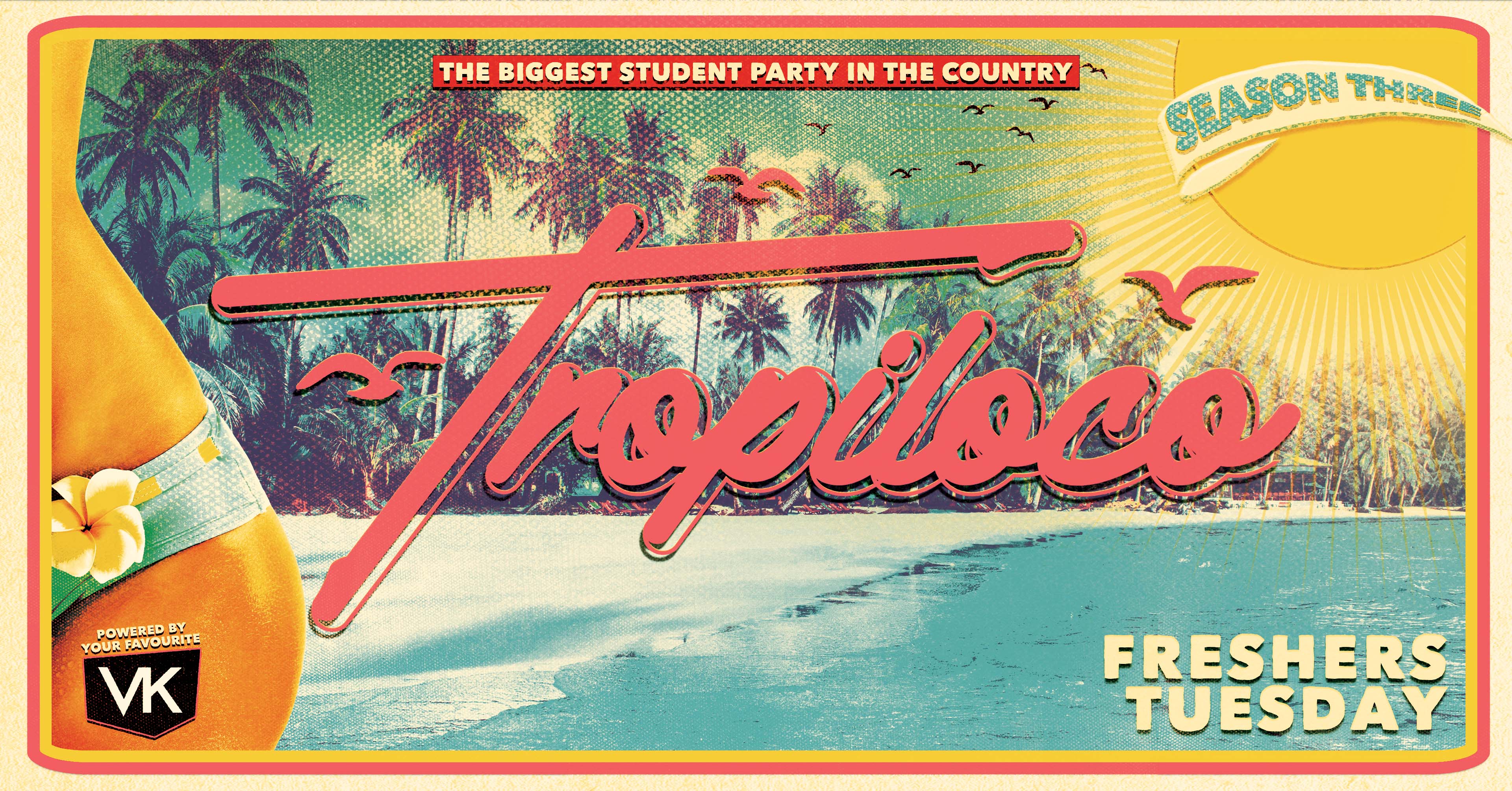 🪩🌴 TROPILOCO NORTHUMBRIA FRESHERS WEEK 🌴🪩 NEWCASTLE’S BIGGEST STUDENT PARTY! // 8 ROOMS OF MUSIC // THE SOCIAL CLUB, HOWLERS & CHACHA // POWERED BY YOUR FAVOURITE VK // TUESDAY FRESHERS TOUR EVENT 2