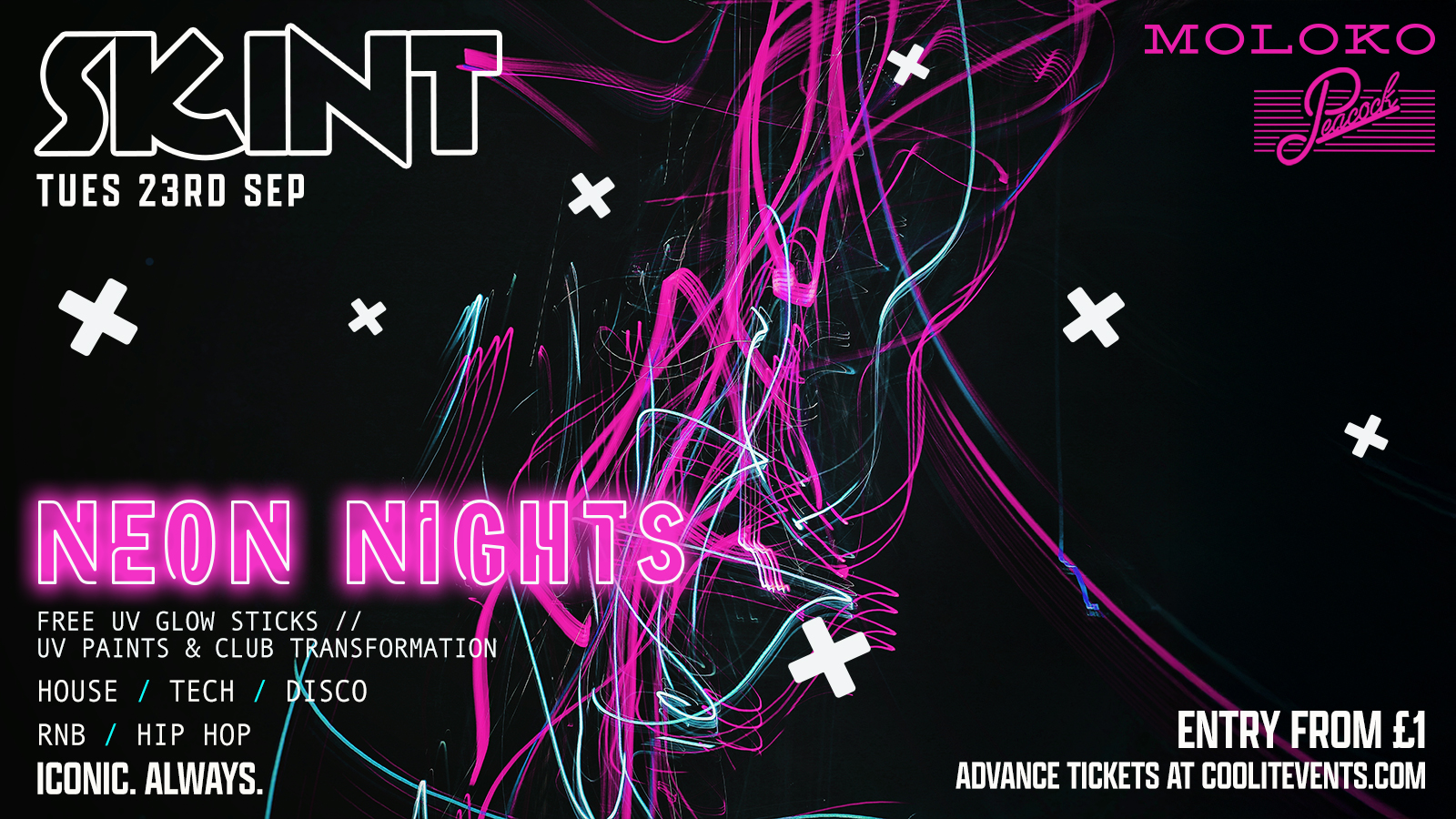 SKINT TUESDAYS : NEON NIGHTS 🌟🪅🪩 🟪 – Liverpool’s Iconic Student Night ✨🎉