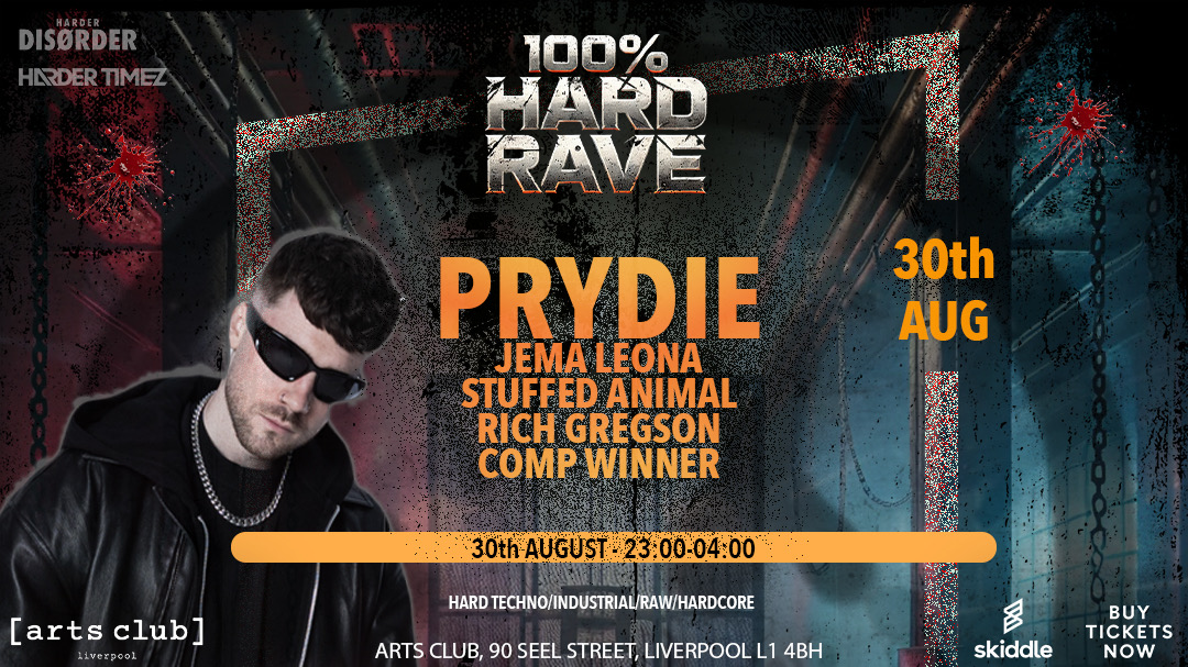 100% Hard Rave Presents: PRYDIE (Harder Timez x Harder Disorder)