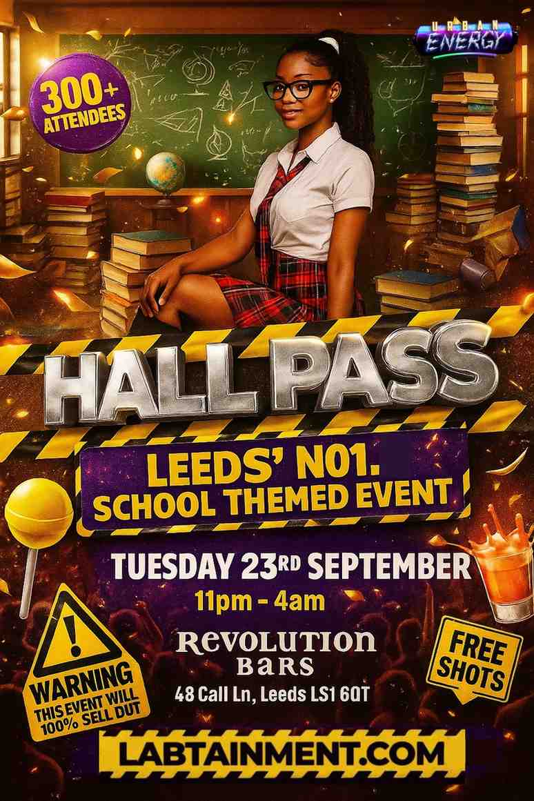 HALL PASS: LEEDS’ FRESHERS NO1 SCHOOL-THEMED EVENT