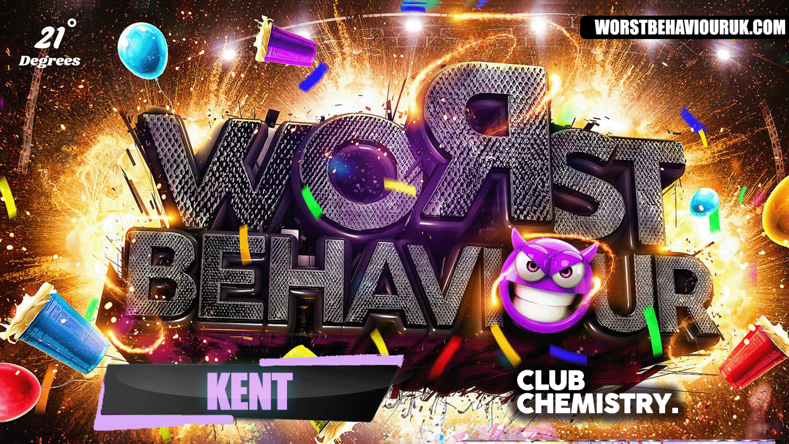 WORST BEHAVIOUR – KENT’S WILDEST ALL BLACK PARTY!