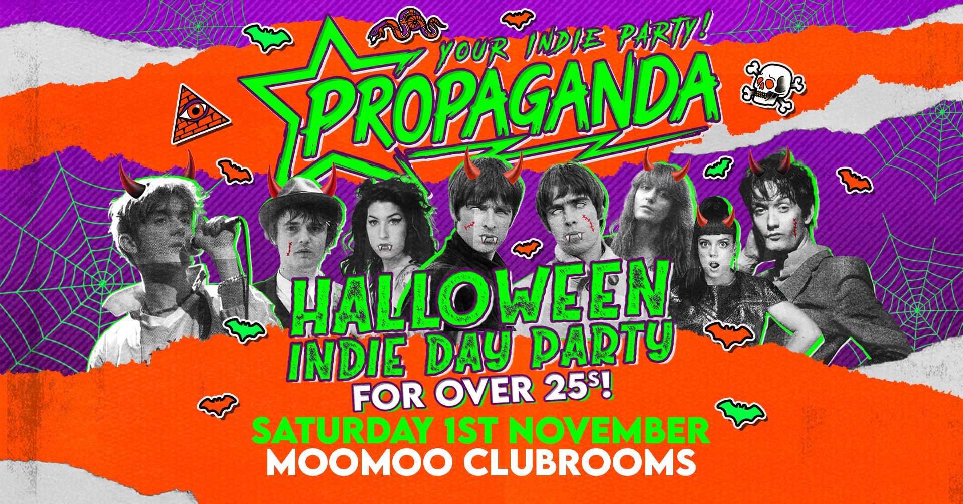 Propaganda Cheltenham – Indie Day Party for Over 25s – Halloween Special!