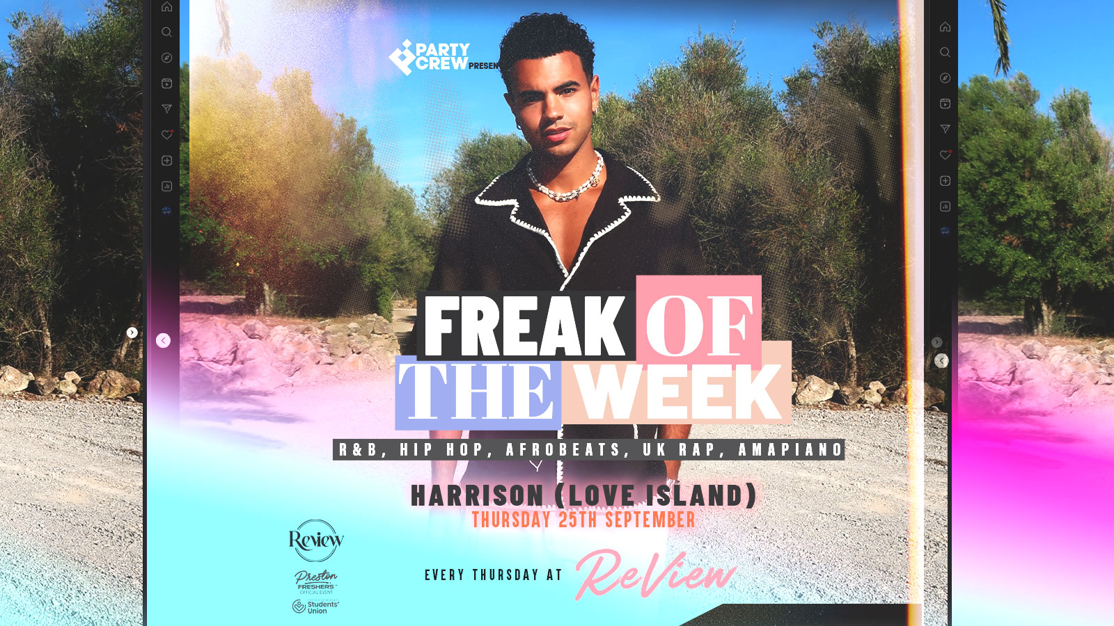 FREAK OF THE WEEK ft HARRISON LOVE ISLAND 🎵 Preston’s Urban Thursday Night 😎 Freshers Thursday @ Review