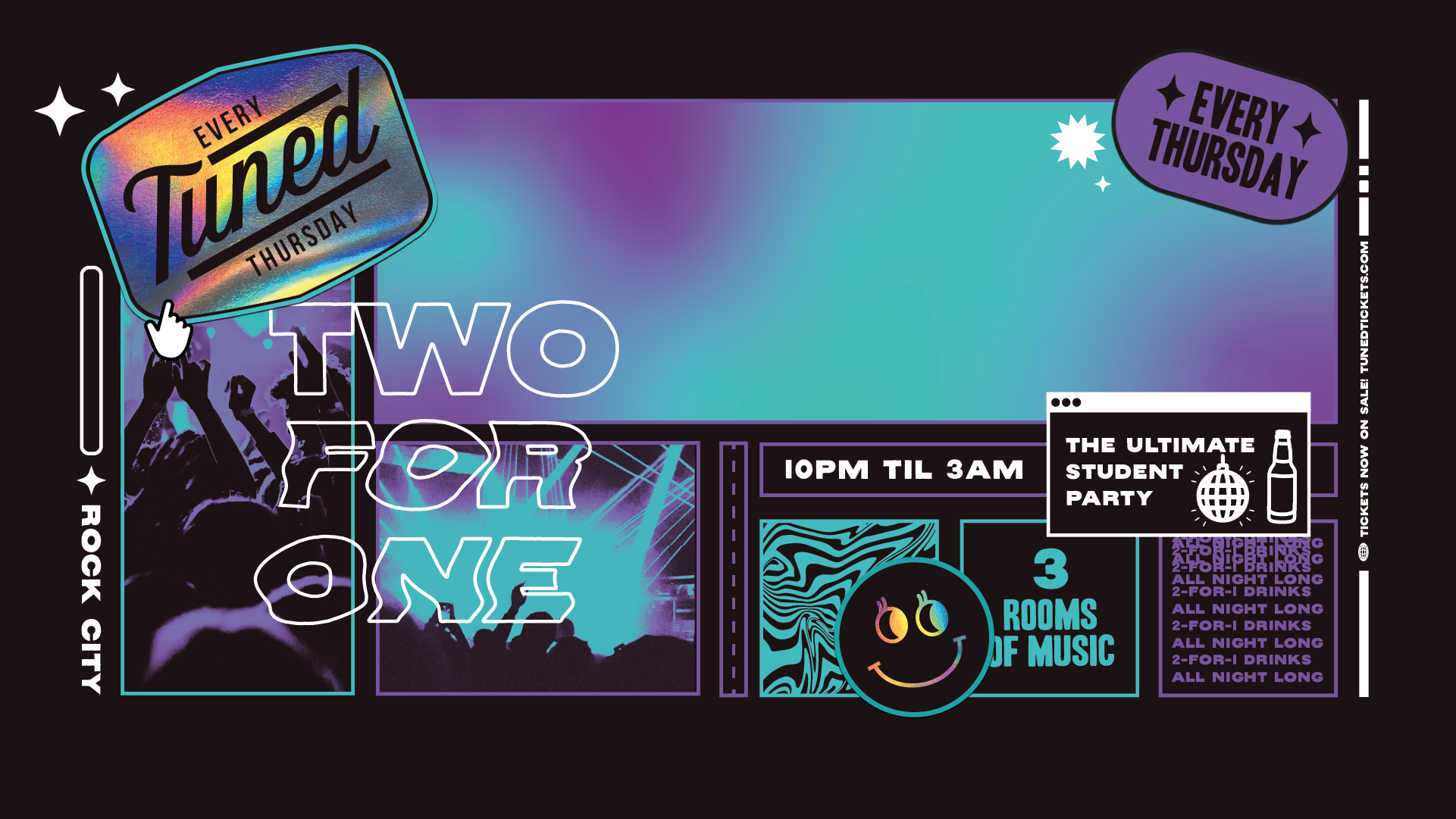 Tuned – (ADVANCED TICKETS NOW SOLD OUT – PAY ON THE DOOR AVAILABLE FROM 10PM) – Nottingham’s Biggest Student Night – 2-4-1 Drinks All Night Long – (inc Silent Disco In Beta Room) 02/10/25