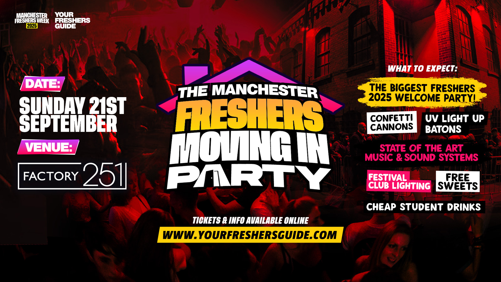 The Manchester Moving in Party | Manchester Freshers 2025