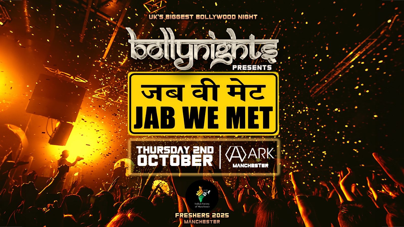 Manchester Bollynights – Jab We Met | Thursday 2nd October | ARK
