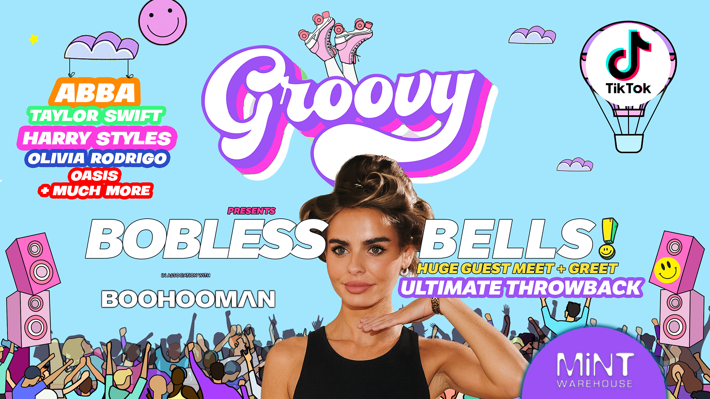 GROOVY LEEDS with BOBLESS BELLS 🪩 🪩  🎉 ☮️ THE ULTIMATE THROWBACK EVENT ☮️ ✌️