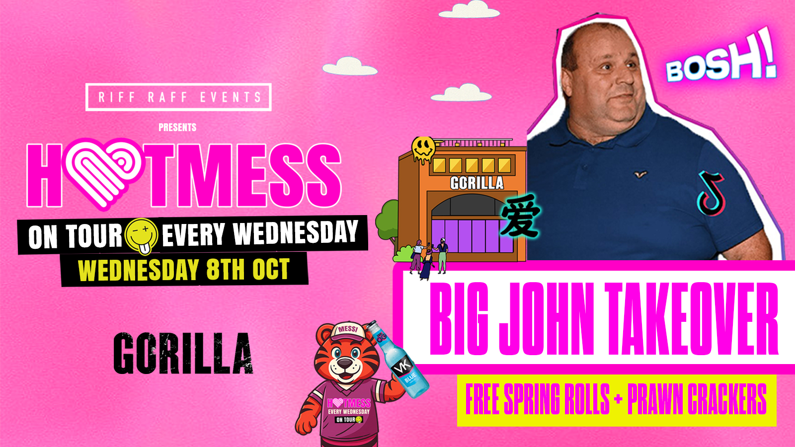 HOTMESS ON TOUR 💓  EVENT 4: BIG JOHN BIG BOSH – FREE CHINESE FOOD
