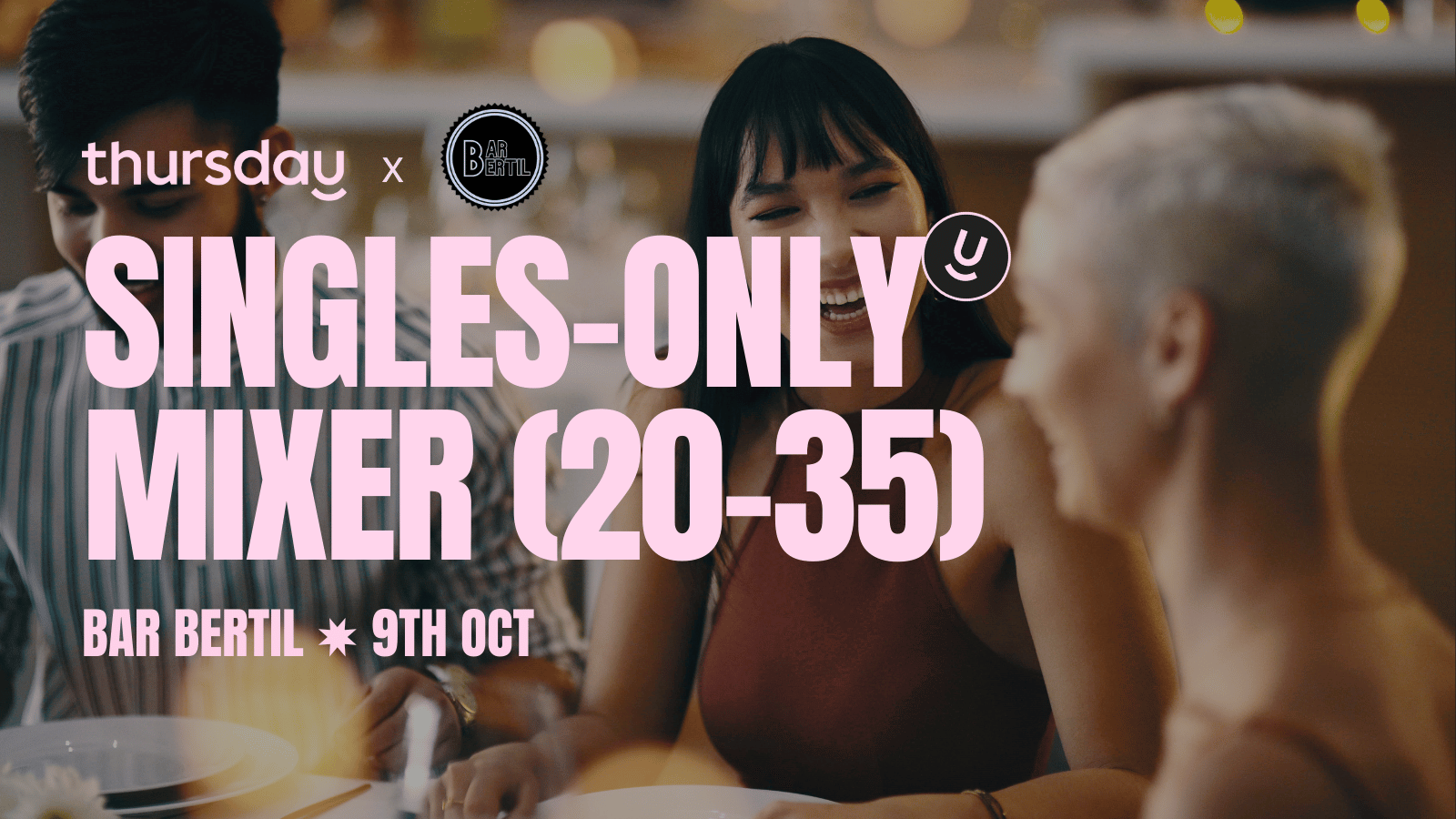 Thursday | Thursdate: Meet, Mingle & Match (20-35) at Bar Bertil | Antwerp