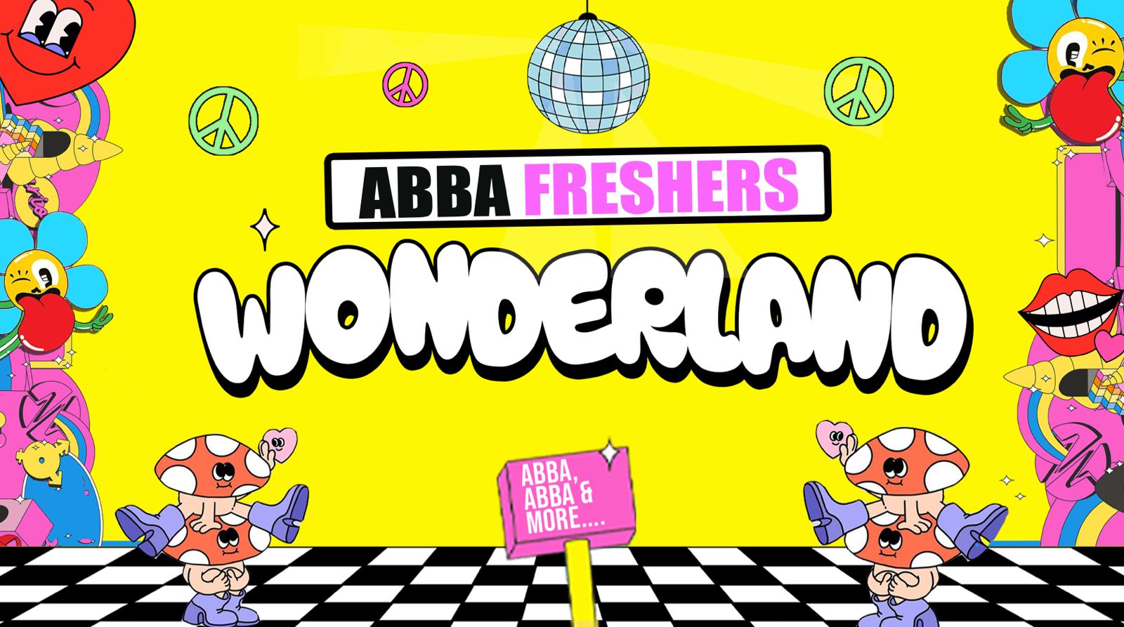 Freshers Move in Party 📦 Lancaster Freshers Abba Wonderland🌈 FINAL 5 TICKETS ‼️ ☮️✌️