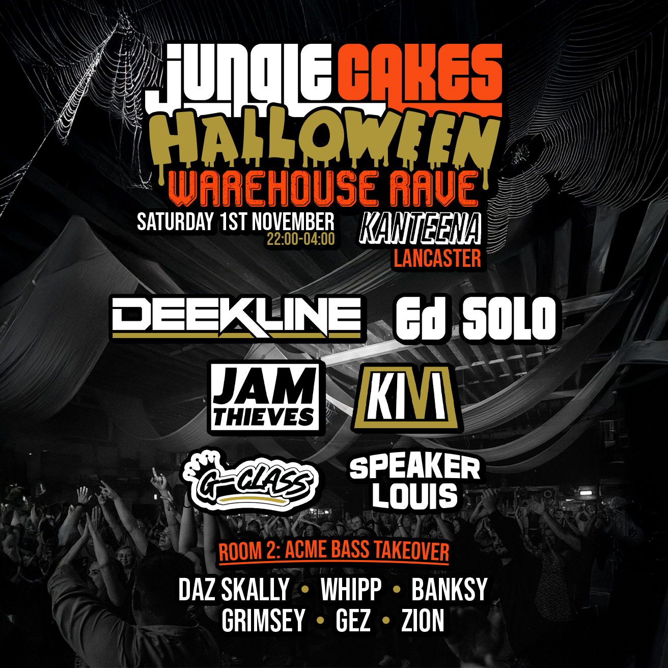 Jungle Cakes Halloween w/ Deekline, Ed Solo + more