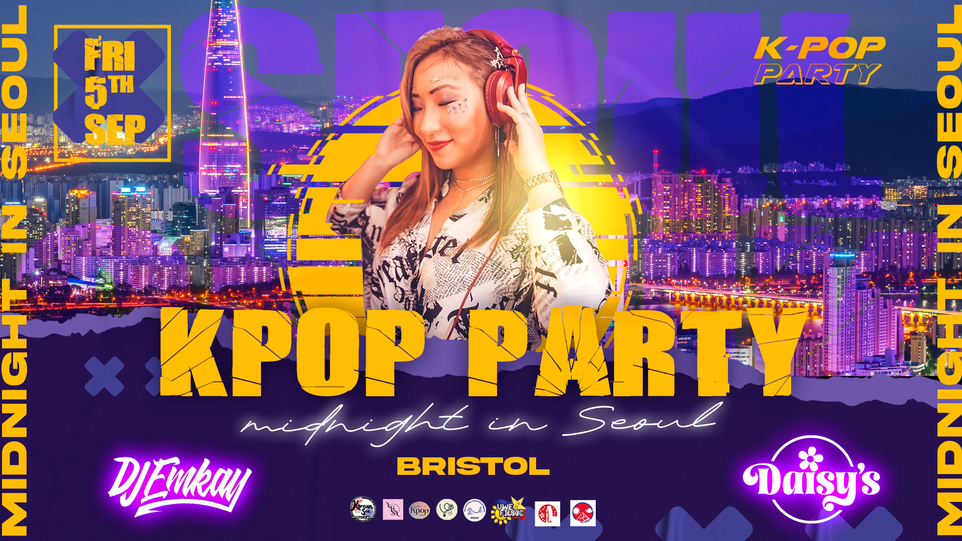 Bristol KPOP PARTY – Midnight in Seoul with DJ EMKAY | Friday 5th September