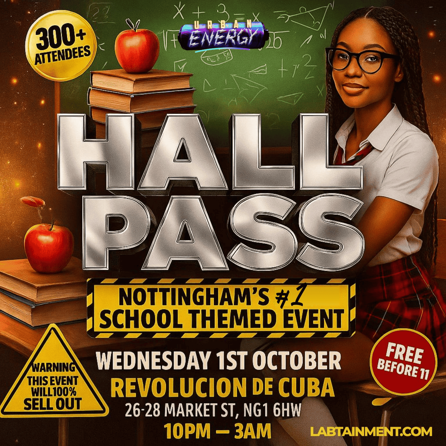 HALL PASS: NOTTINGHAM’S FRESHERS NO1 SCHOOL-THEMED EVENT