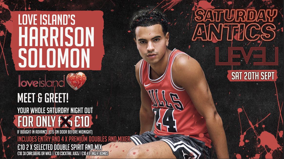 Love Island’s HARRISON Meet & Greet @ SATURDAY ANTICS