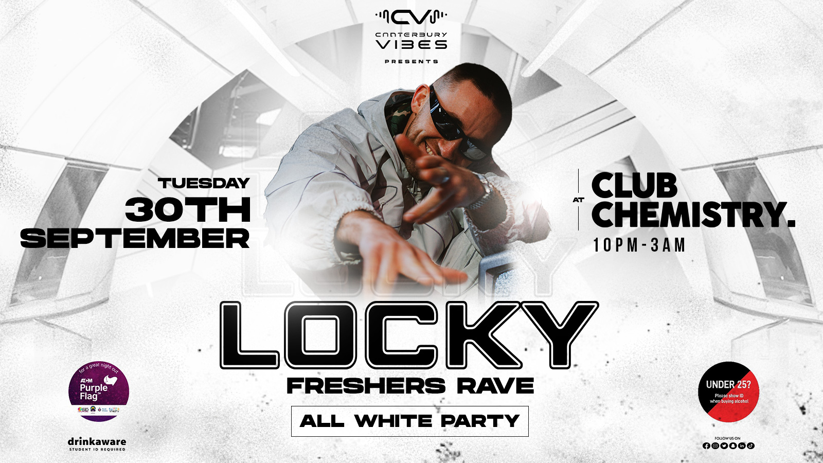 LOCKY Live Extended Set – All White Party – Freshers Rave