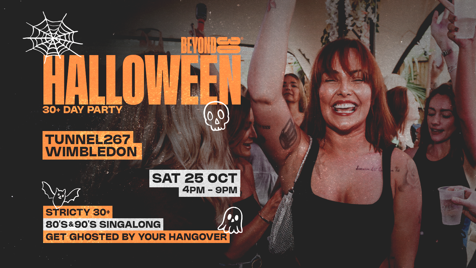OVER 30s HALLOWEEN DAY PARTY – WIMBLEDON🎃