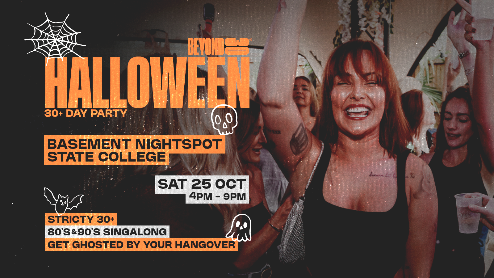 OVER 30’s HALLOWEEN DAYTIME CLUBBING : STATE COLLEGE 🎃