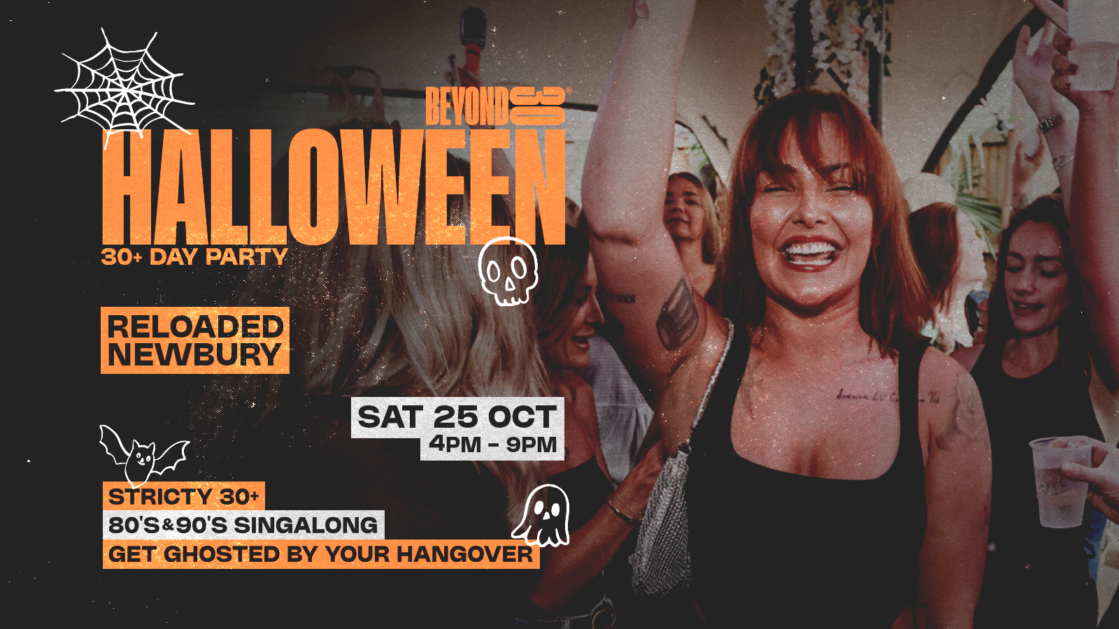 OVER 30s HALLOWEEN DAY PARTY – NEWBURY🎃