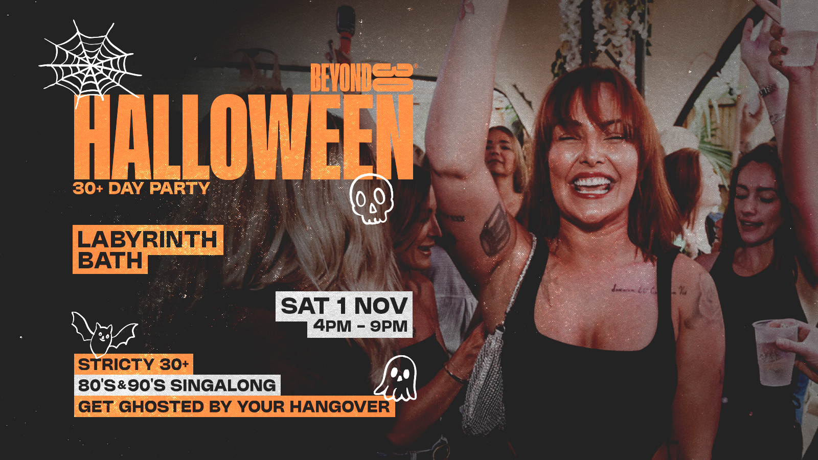 OVER 30s HALLOWEEN DAY PARTY – BATH 🎃