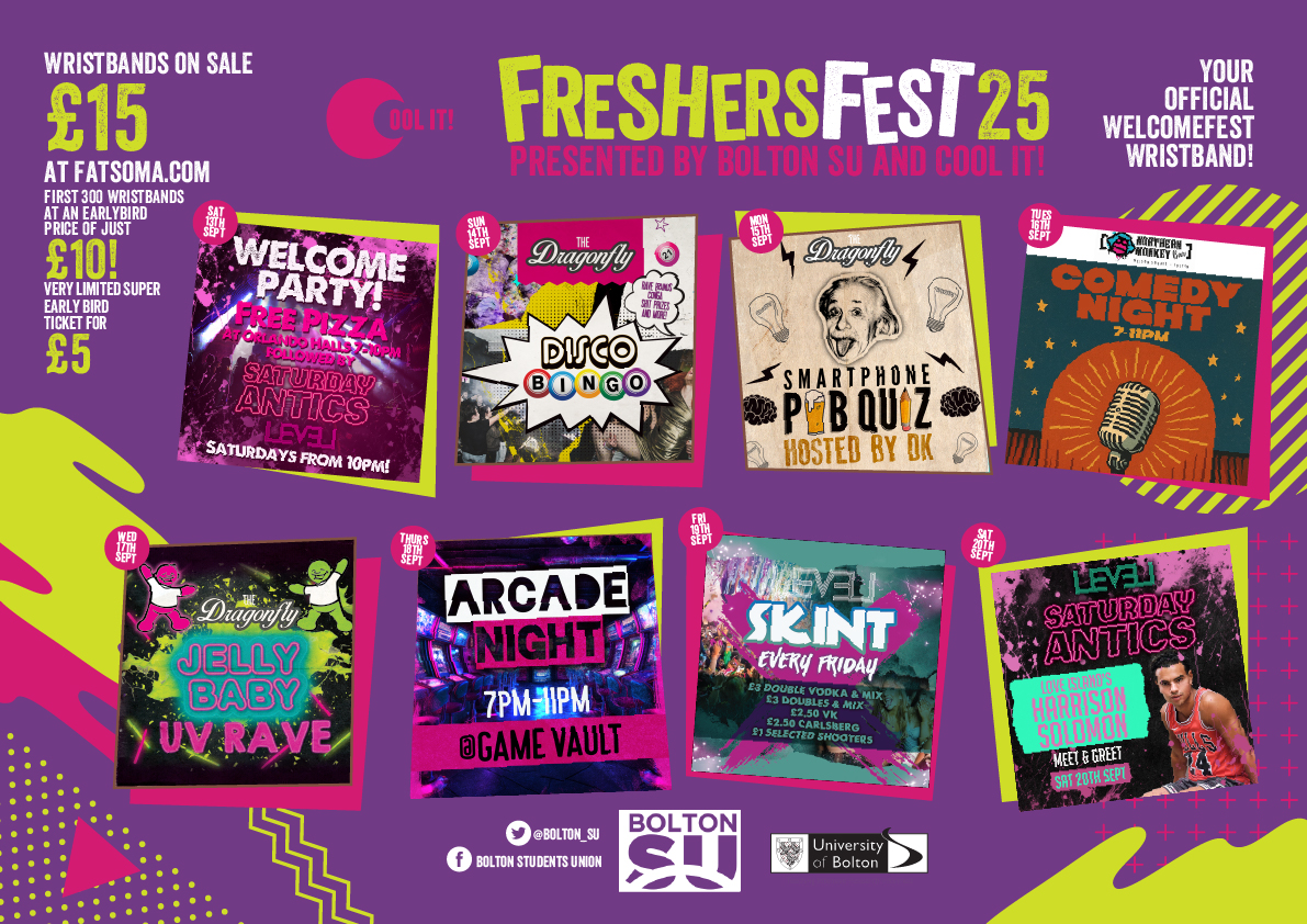 University Of Bolton Official Freshers Fest 2025!