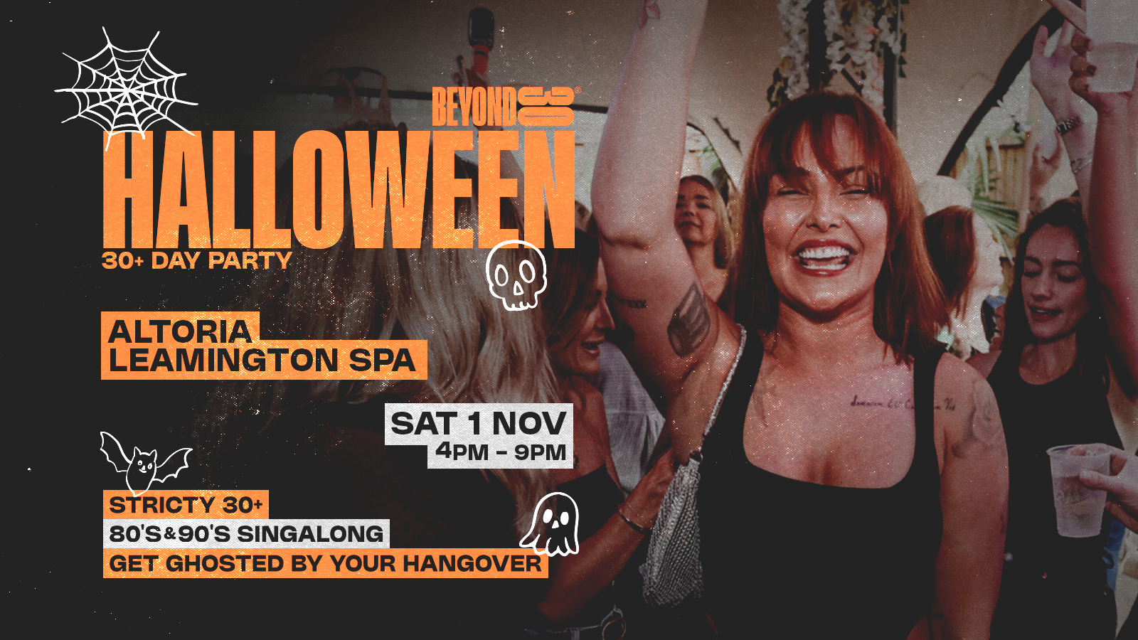 OVER 30s HALLOWEEN DAY PARTY – LEAMINGTON SPA 🎃
