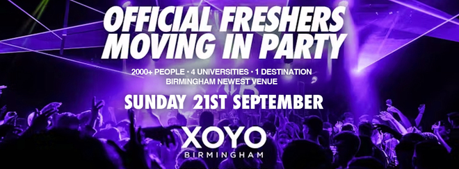 The Official Birmingham Freshers Moving in Party | Birmingham Freshers 2025 - Tickets Selling Fast 🚨