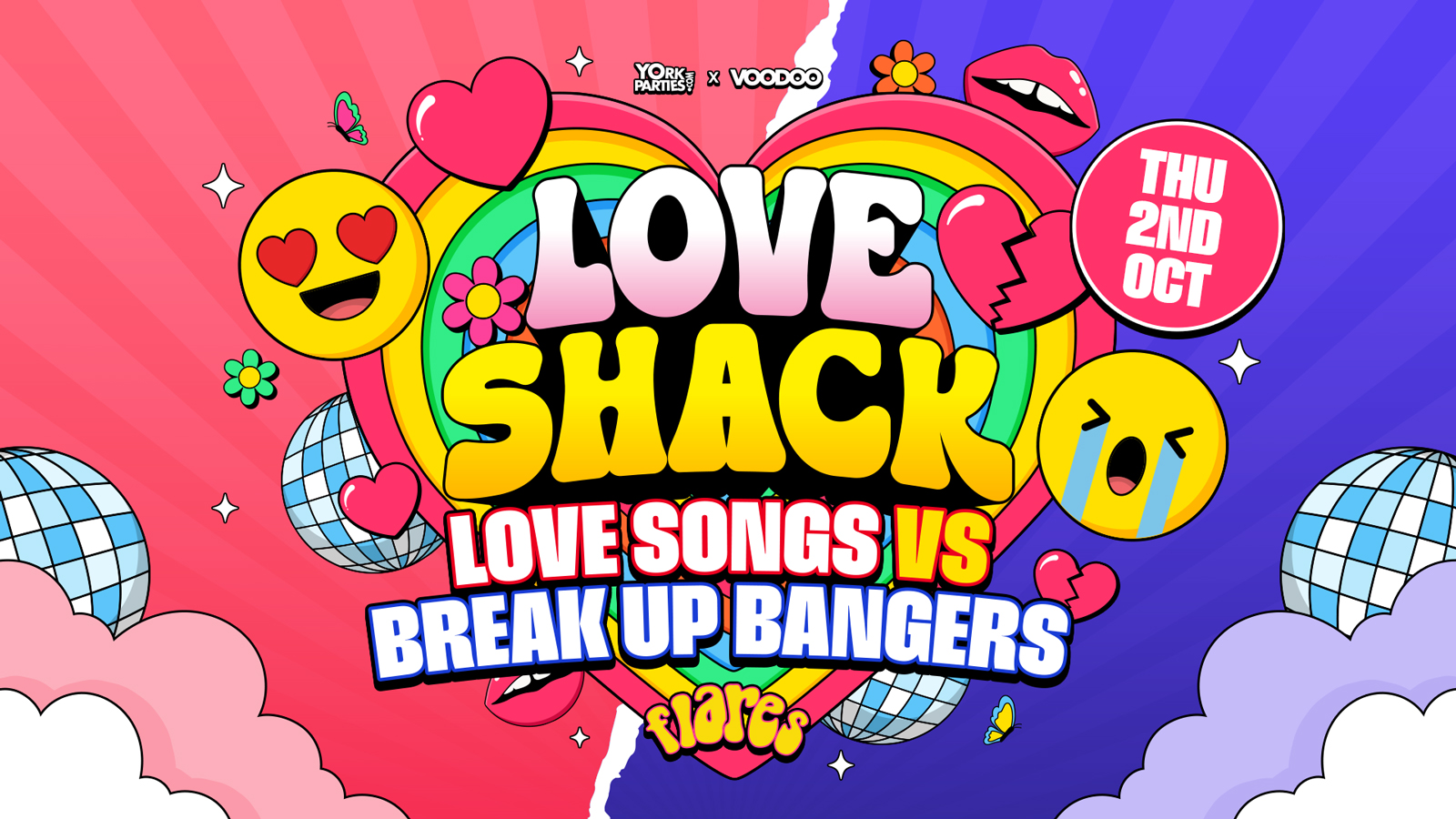 LOVE SHACK Love Songs vs Break-up Bangers 💖🎉💫