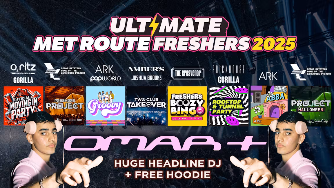 ULTIMATE MET ROUTE FRESHERS ⚡ TUNNEL PARTY