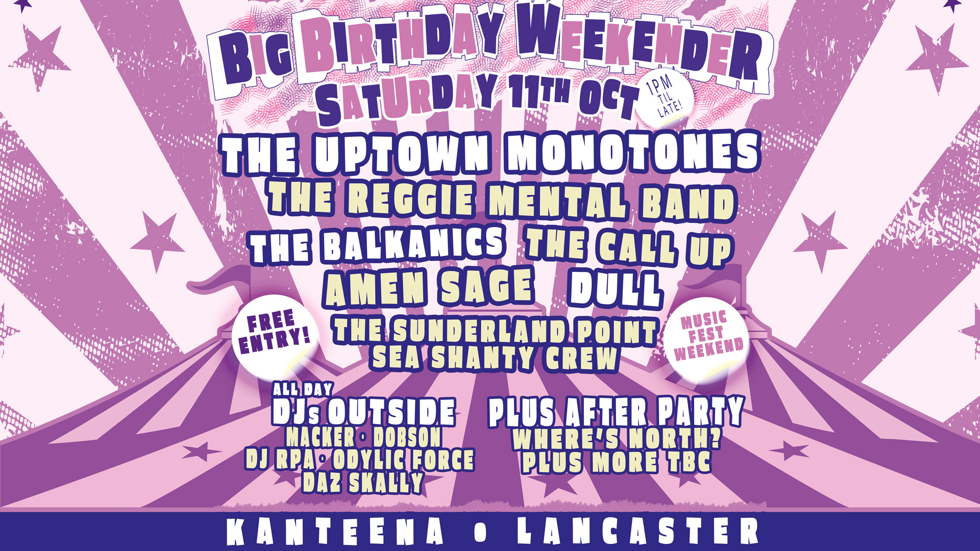 Big Birthday Weekender: Saturday
