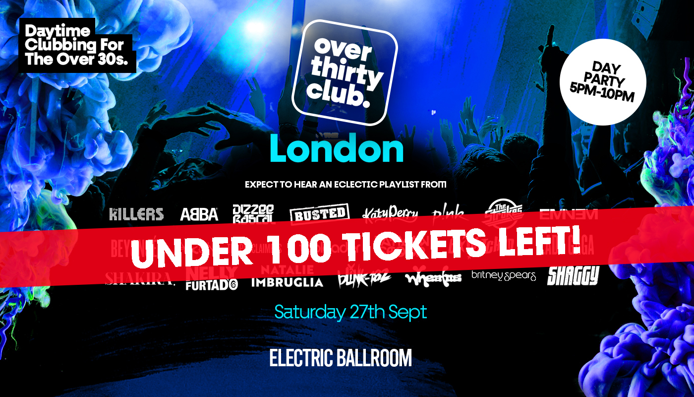 OVER 30’s CLUB – Daytime Clubbing – London  •  Electric Ballroom – Livin Joy Perf Live