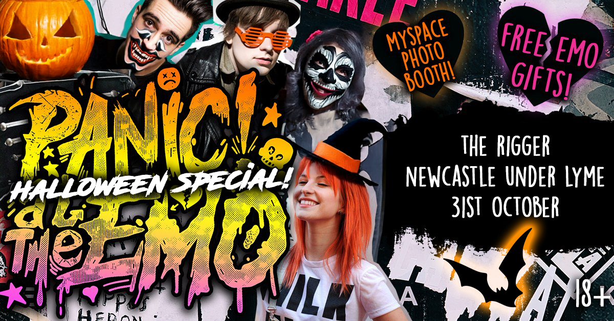 Panic At The Emo: Halloween Special Clubnight at The Rigger, Newcastle-Under-Lyme