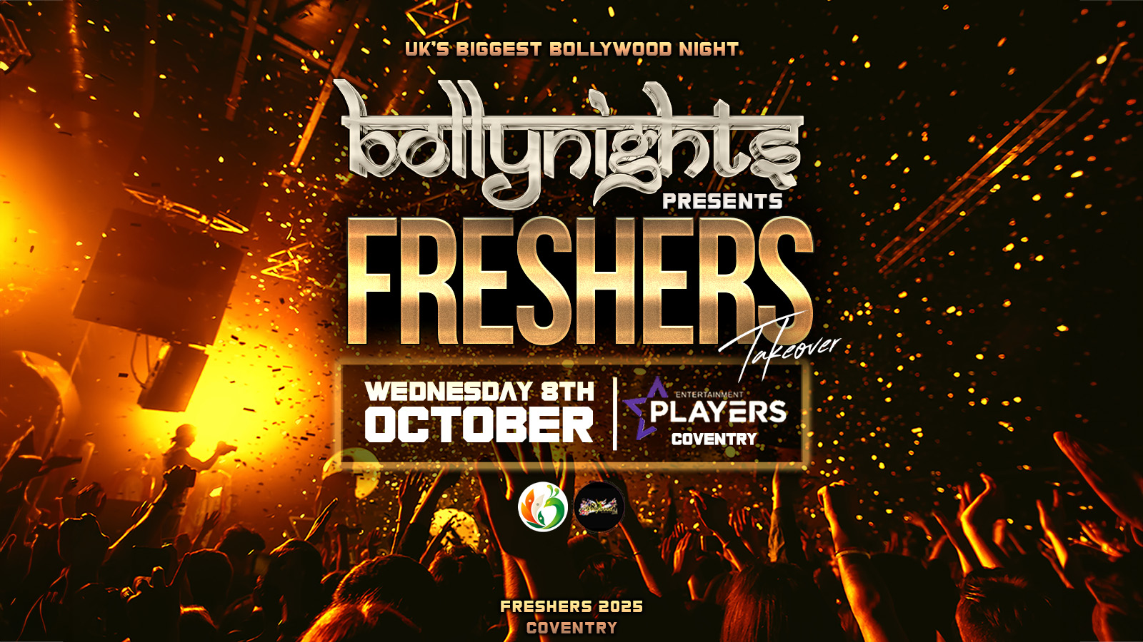 Coventry Bollynights –  Freshers Takeover | Wednesday 8th October | Players